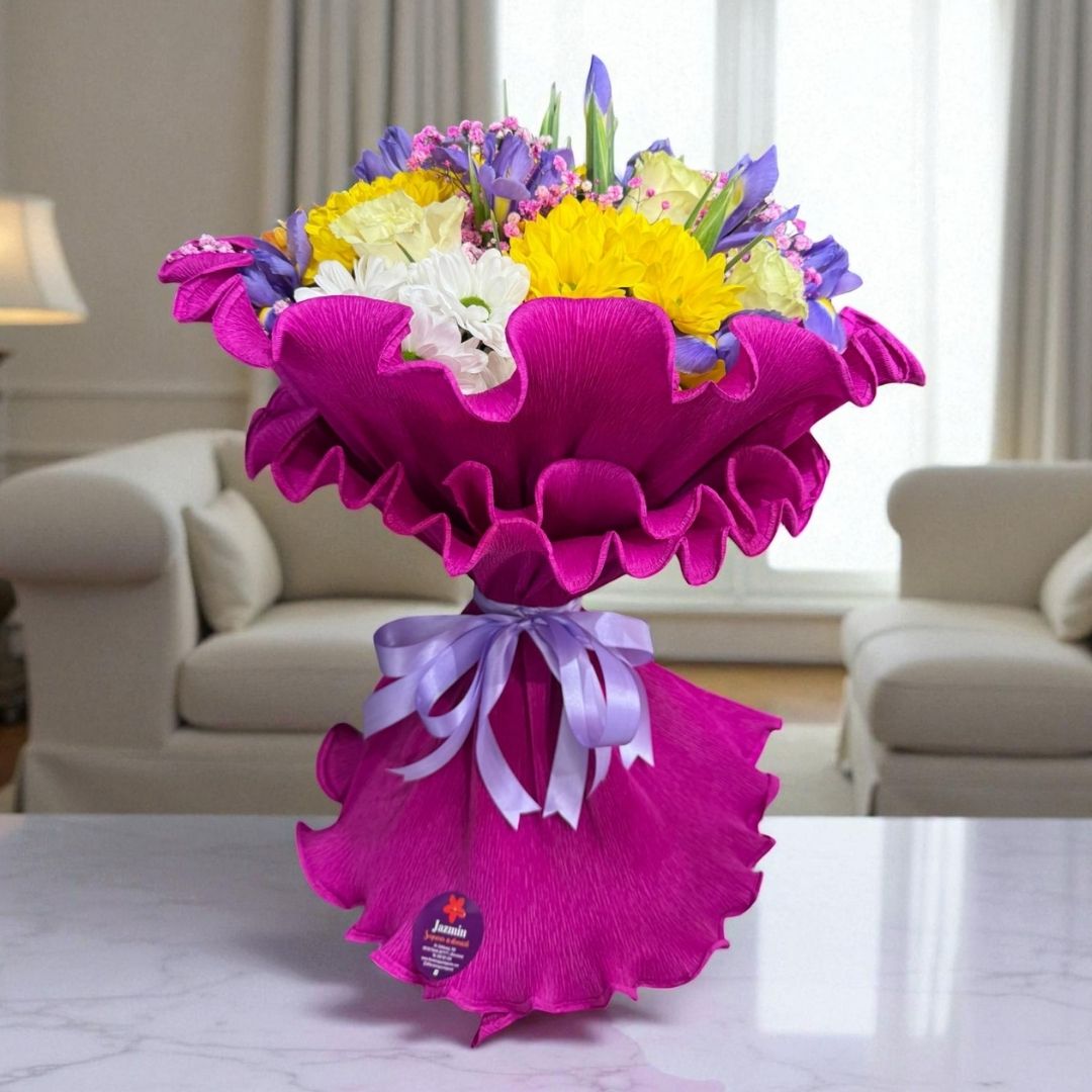 Ramo “Energía Floral” – Flores alegres y coloridas