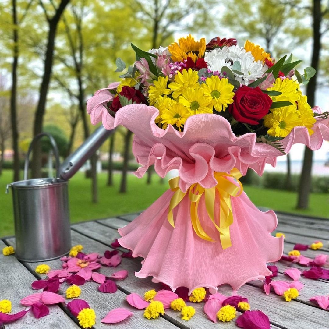 Ramo Alegría que florece