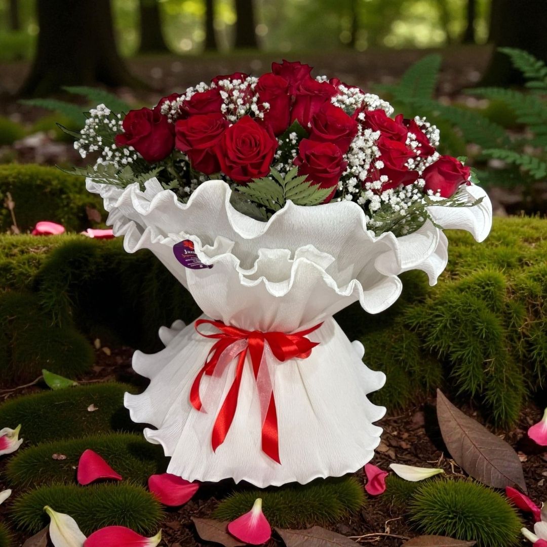 Ramo “Pasión Eterna” – 30 Rosas Rojas Naturales