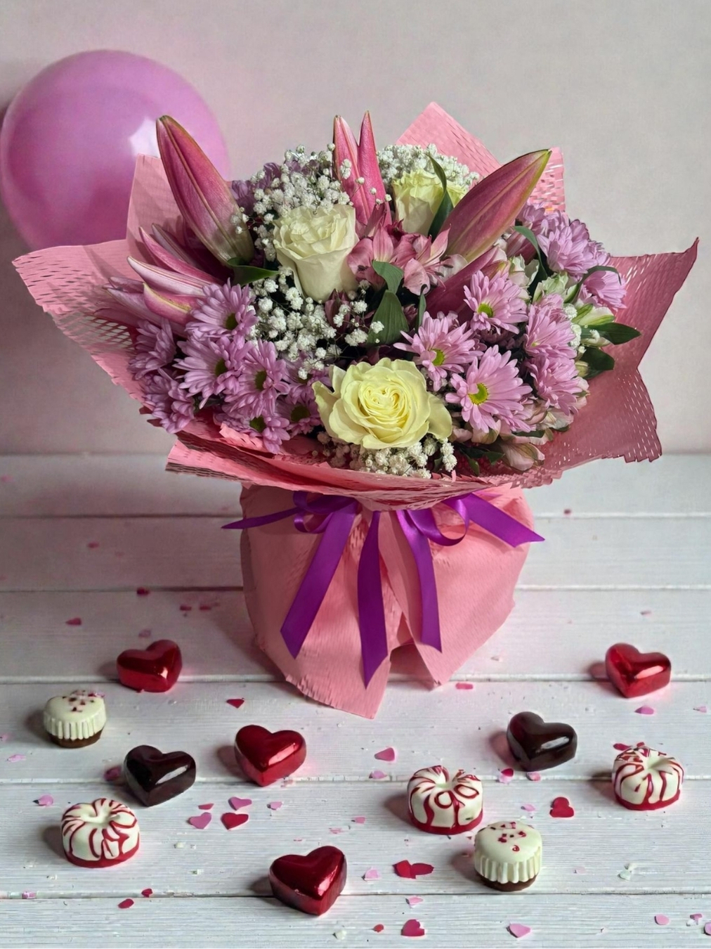 🌸 Ramo Amor Delicado – San Valentín